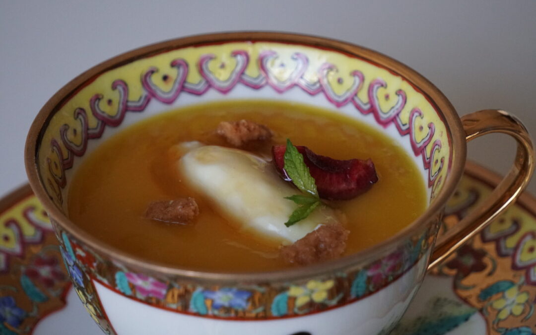 Sopa fría de mango