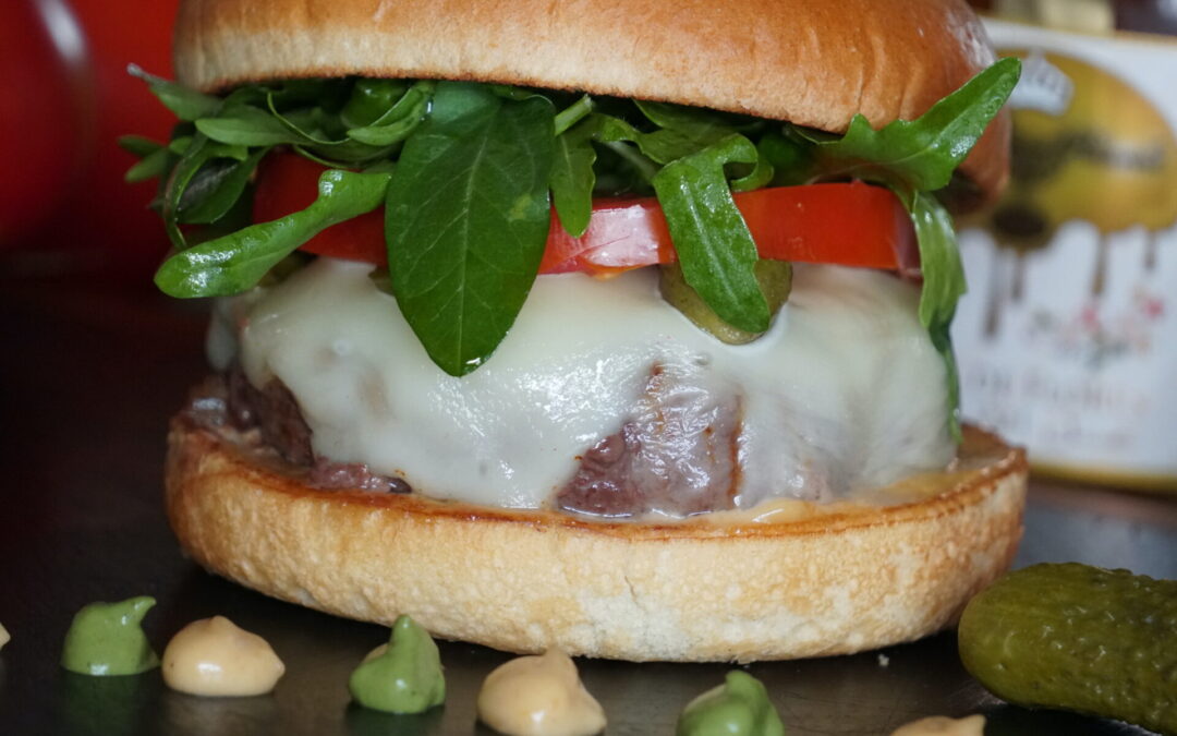 Hamburguesa con Miel Gran Reserva y membrillo